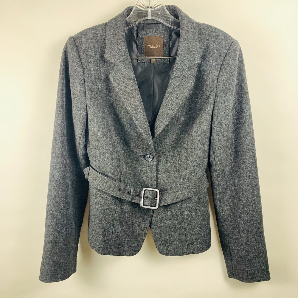 The Limited Collection Grey Belted Blazer Sz Small